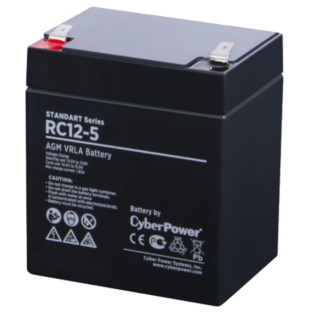 Сменные аккумуляторы АКБ для ИБП CyberPower RС 12-5 RC 12-5 (12 В)