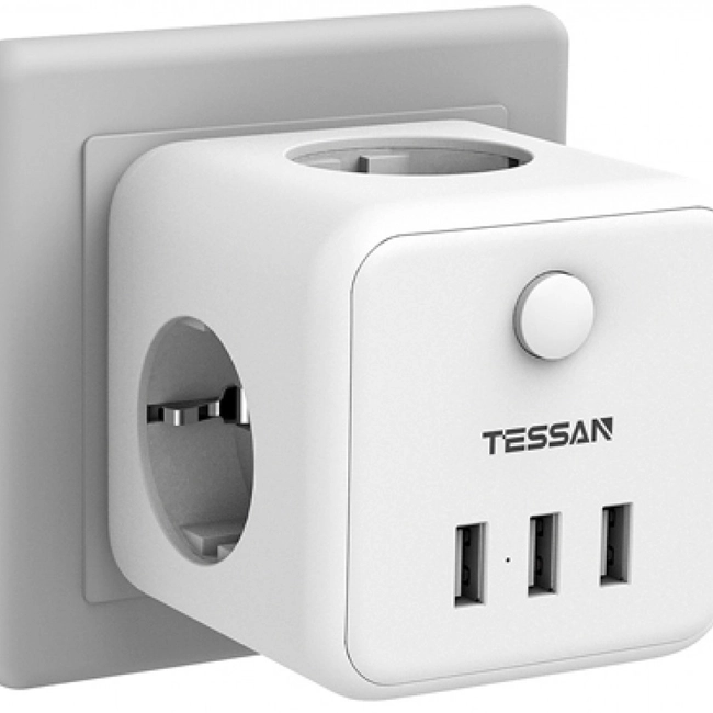 Распределитель питания Tessan TS-301-DE-WHITE