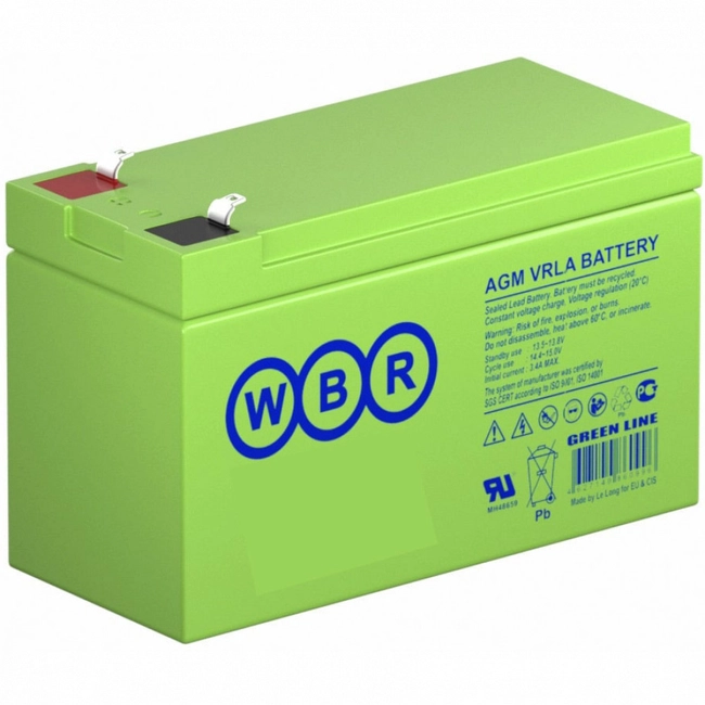 Сменные аккумуляторы АКБ для ИБП WBR HRL1228W F2 (12 В)