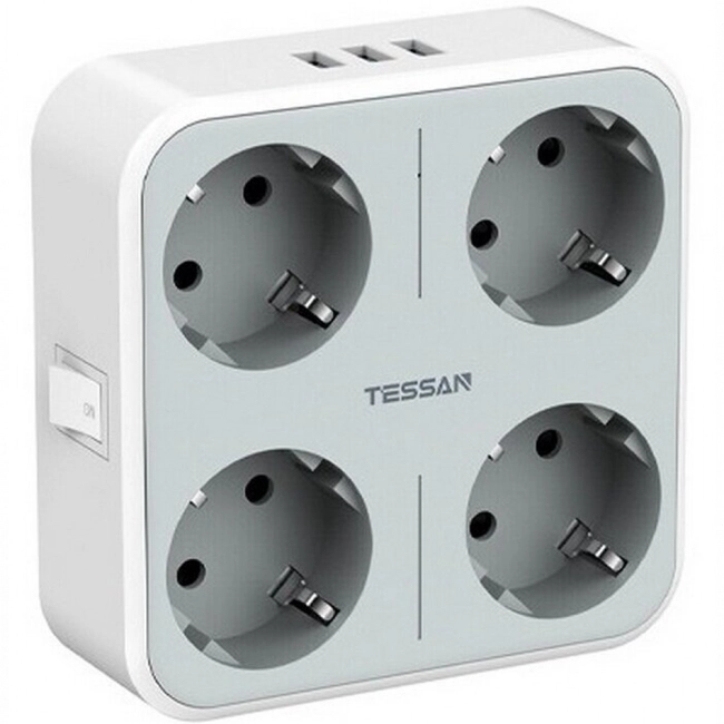 Распределитель питания Tessan TS-302-DE Grey TS-302-DE-Grey