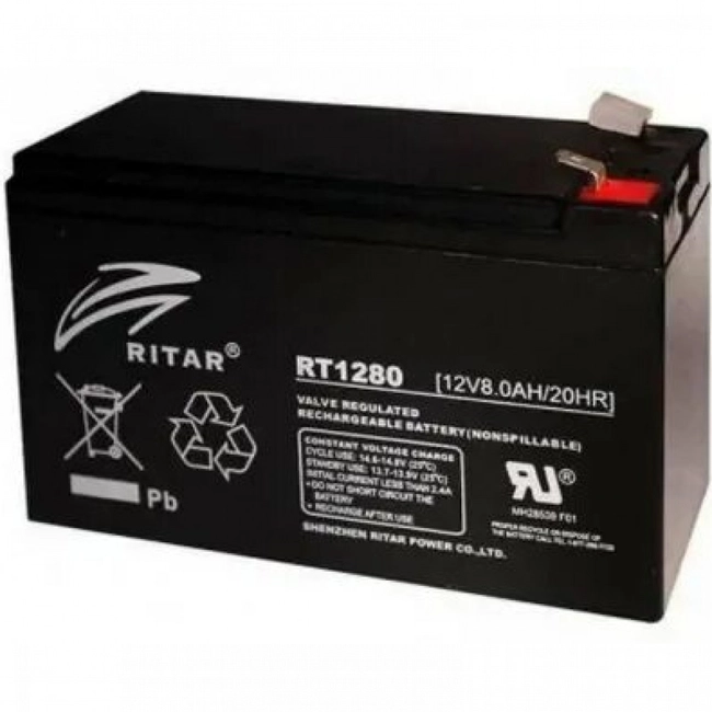 Сменные аккумуляторы АКБ для ИБП RITAR RT1280 (12 В)