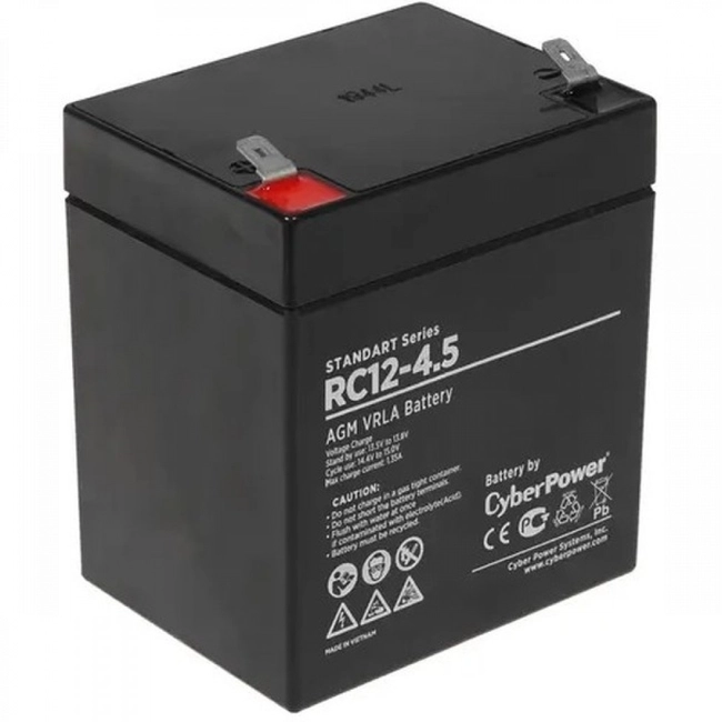 Сменные аккумуляторы АКБ для ИБП CyberPower RC12-4.5 (12 В)