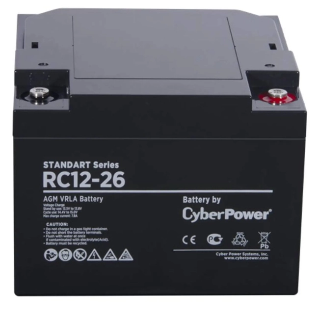 Сменные аккумуляторы АКБ для ИБП CyberPower RC12-26 (12 В)