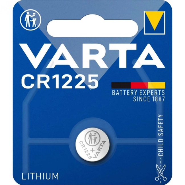 Батарейка VARTA ELECTRONICS CR1225 BL1 Lithium 3V 06225101401