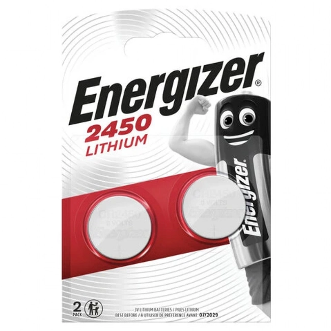 Батарейка Energizer CR2450 BL2 Lithium 3V E300830702