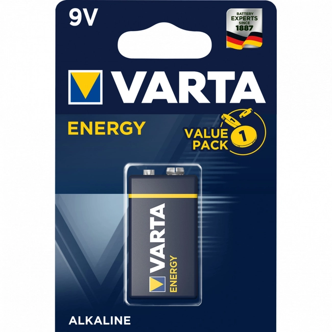 Батарейка VARTA ENERGY 6LR61 BL1 Alkaline 9V 04122229411