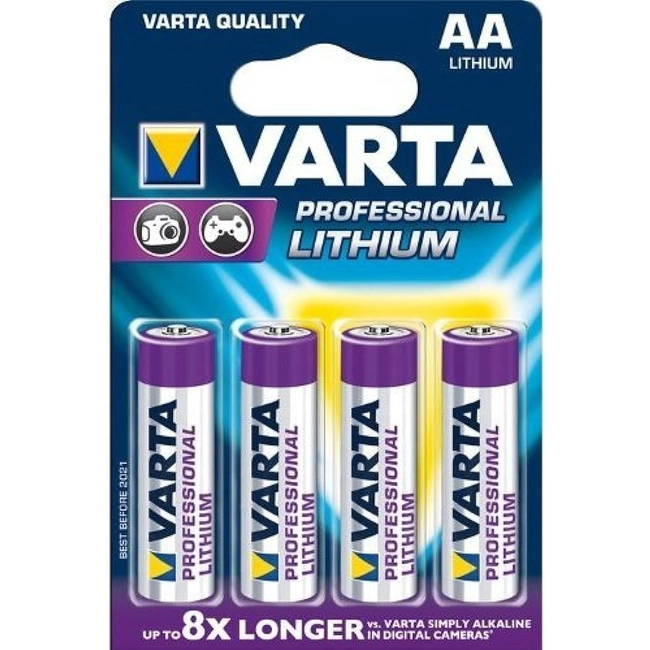 Батарейка VARTA ULTRA FR6 AA BL4 Lithium 1.5V 06106301404