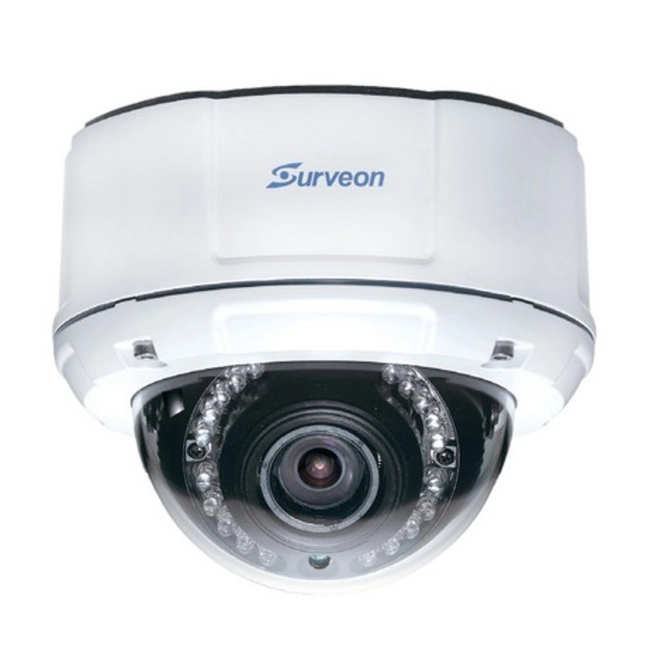 IP видеокамера Surveon CAM4471V (Купольная, Внутренней установки, Проводная, 2.8 ~ 12 мм, 1/3", 3 Мп ~ 2048x1536)