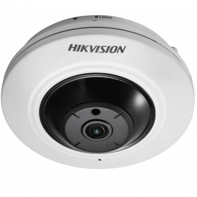 IP видеокамера Hikvision DS-2CD2955FWD-I DS-2CD2955FWD-I (1.05mm) (Рыбий глаз, Внутренней установки, Проводная, 1.05 мм, 1/2.5”, 5 Мп ~ 2560×1920)