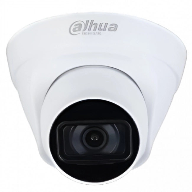 IP видеокамера Dahua DH-IPC-HDW1230T1P-0280B-S5 (Купольная, Уличная, Проводная, 2.8 мм, 1/2.8", 2 Мп ~ 1920×1080 Full HD)