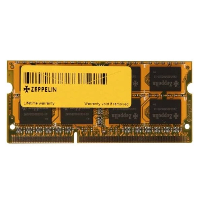 ОЗУ Zeppelin SODIMM DDR3 PC-12800 Z 8G/1600/5128 SO 1.35V (SO-DIMM, DDR3, 8 Гб, 1600 МГц)
