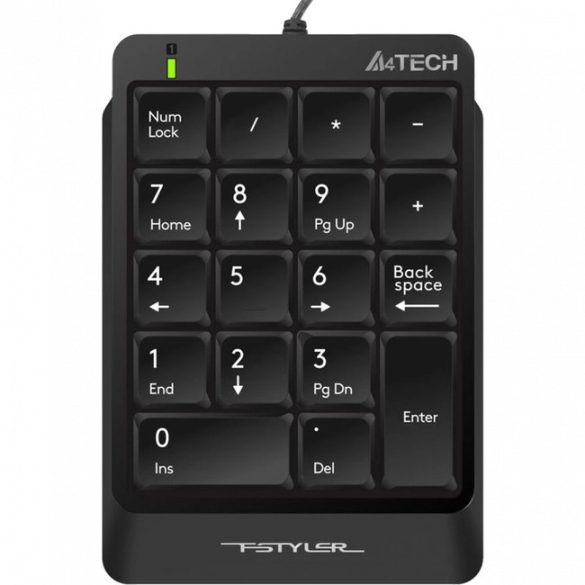 Аксессуар для ПК и Ноутбука A4Tech FK-13P-BLACK Fstyler USB (Цифровой блок клавиатуры)
