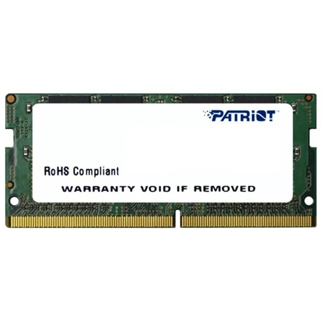 ОЗУ Patriot SODIMM DDR4 PC-19200 13293.5 (SO-DIMM, DDR4, 8 Гб, 2400 МГц)