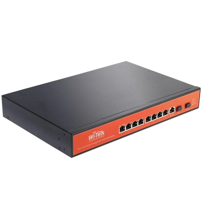 Коммутатор Wi-Tek WI-PMS310GF-UPS v2 (1000 Base-TX (1000 мбит/с), 2 SFP порта)