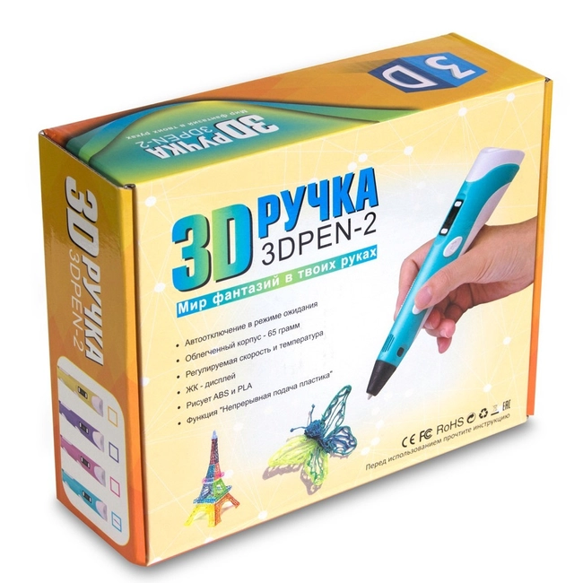 Расходный материалы для 3D-печати X-Game 3D Ручка, X-game, v2, ABS, PLA, Диаметр нити 1.75мм 3D Ручка, X-game Синяя
