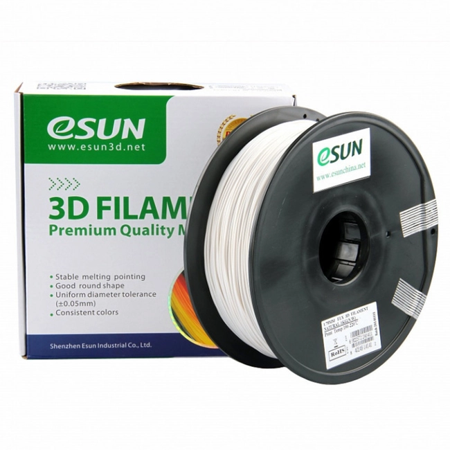 Расходный материалы для 3D-печати ESUN 3D eLastic, гибкий пластик eSUN, natural/1.75mm./1kg. /roll eLastic175N1
