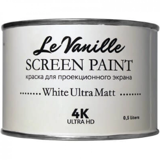 Аксессуар для проектора  Le Vanille Screen Проекционная краска White Ultra Matt 0,5 L WhiteUltraMatt/0,5L