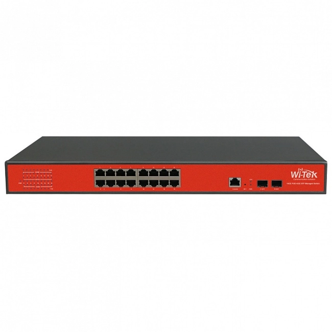 Коммутатор Wi-Tek WI-PMS318GF-24V (1000 Base-TX (1000 мбит/с), 2 SFP порта)