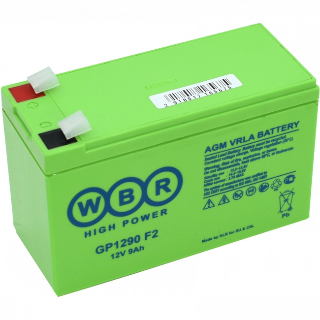Сменные аккумуляторы АКБ для ИБП WBR GP1290 F2 (12 В)