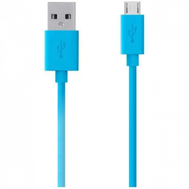 Кабель интерфейсный Belkin USB 2.0 MICROB BELKIN MIXIT (2М) Blue F2CU012BT2M-BLU (USB Type A - USB Type B micro)