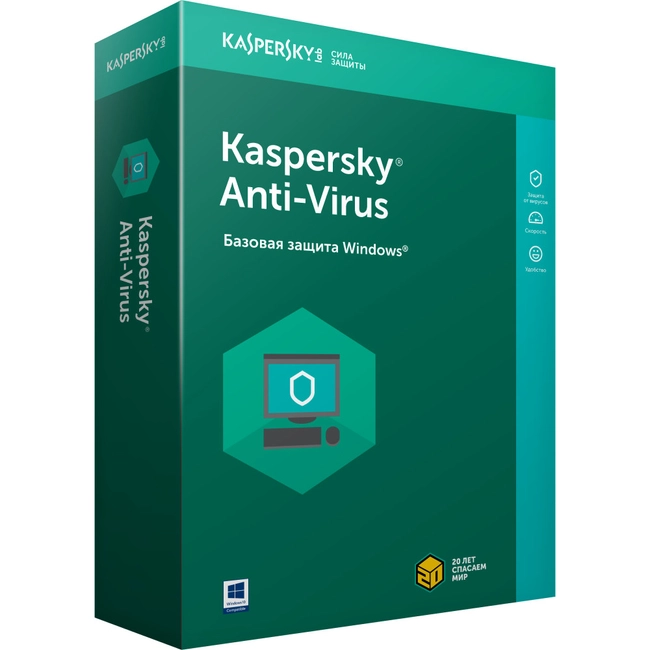 Антивирус Kaspersky Anti-Virus Kazakhstan Edition. 2-Desktop 1 year KL11710CBFR (Продление лицензии)