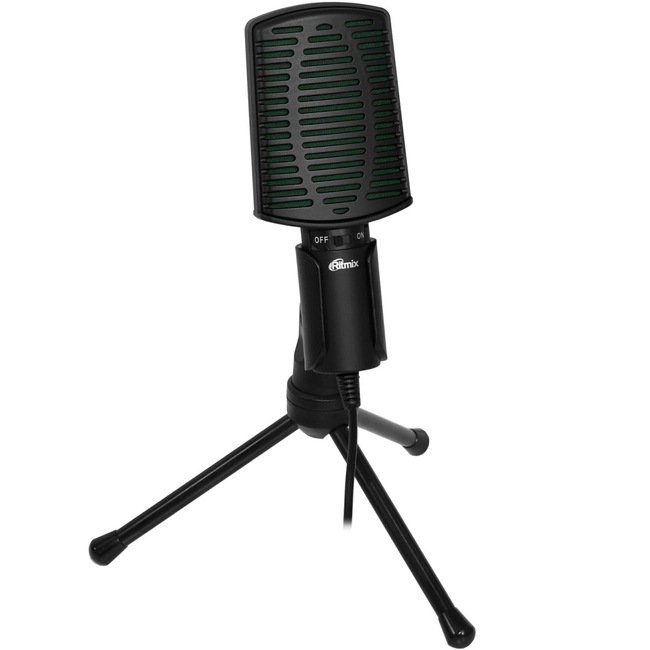 Микрофон Ritmix RDM-126 black-green 1.8m cable RDM-126 Black-Green