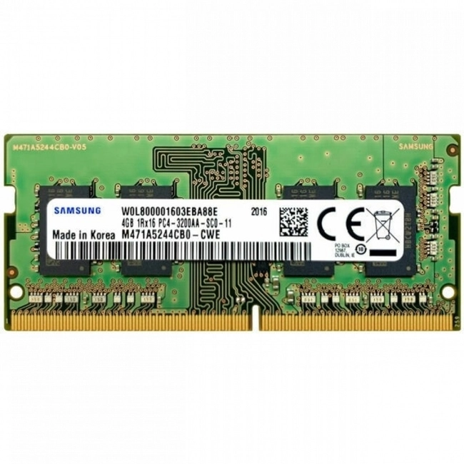 ОЗУ Samsung M471 4GB M471A5244CB0-CWE (SO-DIMM, DDR4, 4 Гб, 3200 МГц)