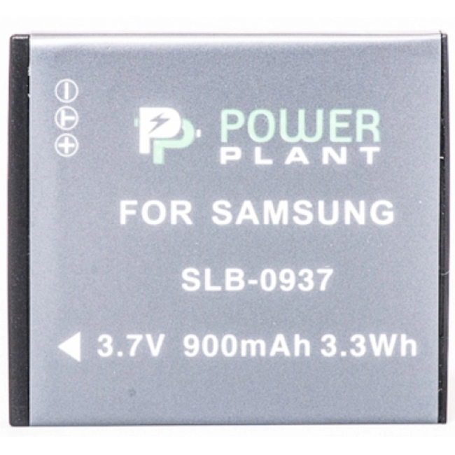Аксессуар для фото и видео PowerPlant Аккумулятор Samsung SLB-0937 900mAh DV00DV1210
