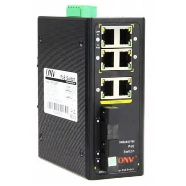 Коммутатор ONV IPS31084PF-M (100 Base-TX (100 мбит/с), 2 SFP порта)