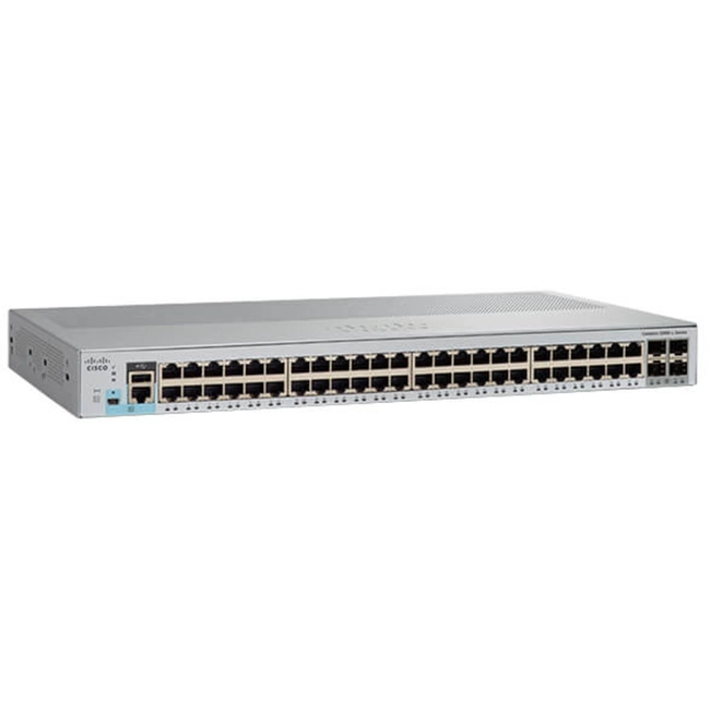 Коммутатор Cisco WS-C2960L-48TS-LL (1000 Base-TX (1000 мбит/с), 4 SFP порта)