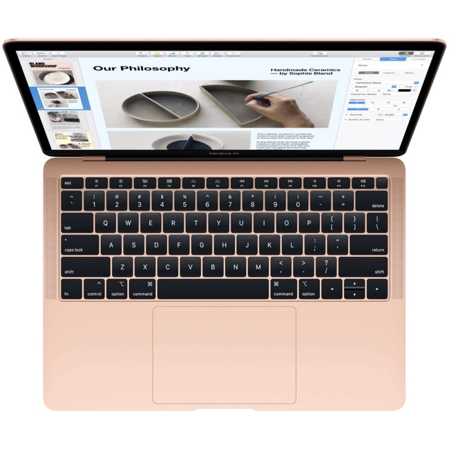 Ноутбук Apple MacBook Air 13 2019 Gold Z0X5000E1 (13.3 ", WQXGA 2560x1600 (16:10), Core i5, 8 Гб, SSD, 512 ГБ)