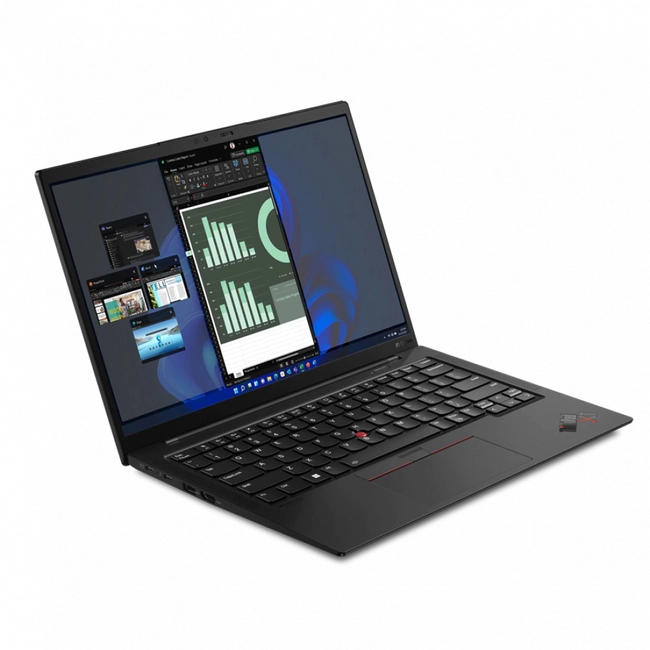 Ноутбук Lenovo ThinkPad X1 Carbon Gen 10 21CB001HRT (14 ", WUXGA 1920x1200 (16:10), Intel, Core i7, 16 Гб, SSD, 512 ГБ, Intel Iris Xe Graphics)