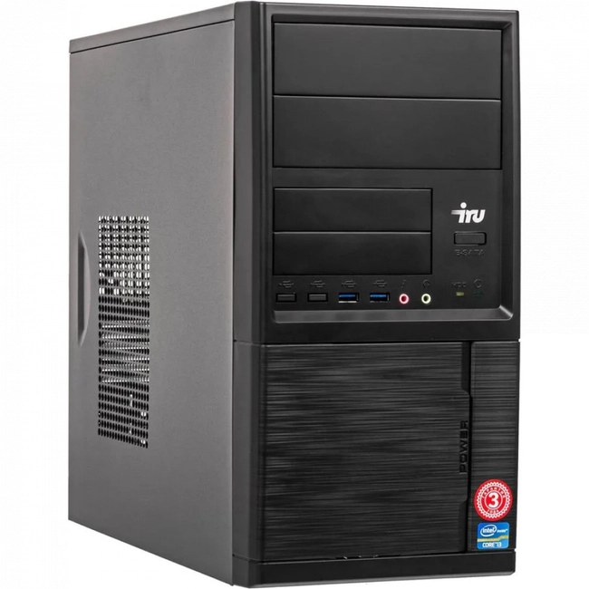 Персональный компьютер iRU Office 513 1881599 (Core i3, 9100, 3.6, 8 Гб, DDR4-2666, SSD)