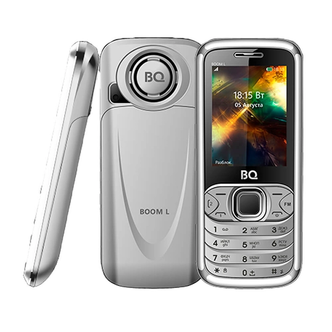 Мобильный телефон BQ 2427 BOOM L Silver BQ-2427 BOOM L Серебряный