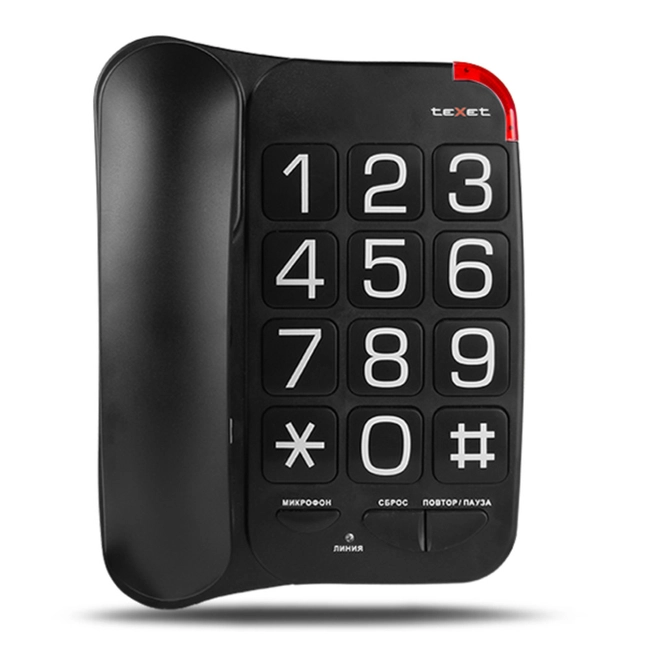 Аналоговый телефон TeXet ТХ-201 ТХ-201 (черный)