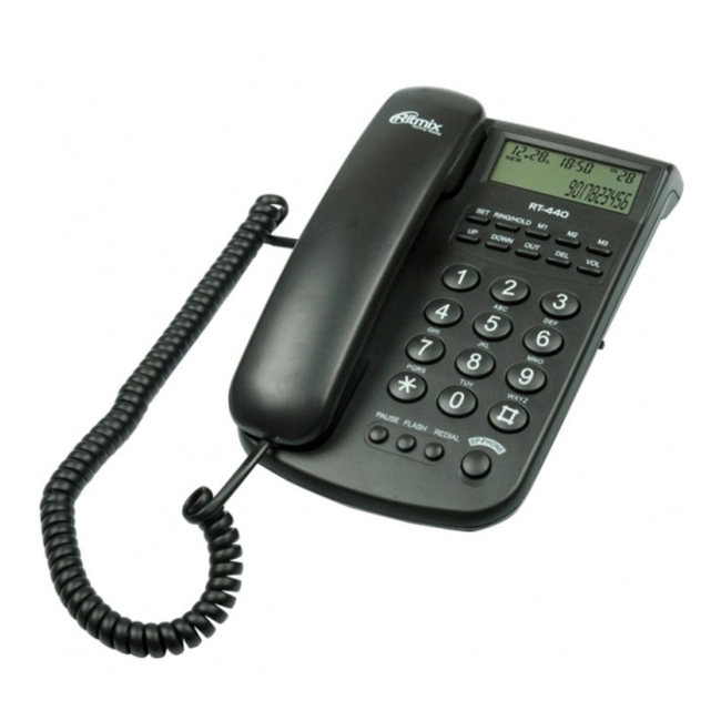 Аналоговый телефон Ritmix RT-440 - Black