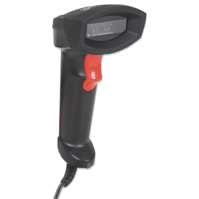 Сканер штрихкода Manhattan Linear 178433 (USB, Черный, Ручной проводной, 1D)