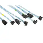 Аксессуар для сервера Supermicro Кабель SATA Set of Round Straight-Right Angle 70/59/48/38cm CBL-0180L-01
