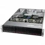 Сервер Supermicro SYS-220U-TNR SYS-220U-TNR_ (2U Rack, Xeon Silver 4310, 2100 МГц, 12, 18, 16 x 32 ГБ, SFF 2.5", 24, 1x 3.84 ТБ)