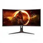 Монитор AOC CU34G2XP CU34G2XP/BK/01 (34 ", VA, WQHD 3440x1440 (21:9), 180 Гц)