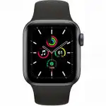 Apple Watch SE GPS, 40mm Space Grey Aluminium Case with Midnight Sport Band MKQ13GK/A