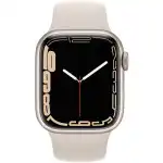 Apple Watch Series 7 GPS, 41mm Starlight Aluminium Case with Starlight Sport Band MKMY3GK/A