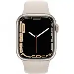 Apple Watch Series 7 GPS, 45mm Starlight Aluminium Case with Starlight Sport Band MKN63GK/A