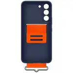Аксессуары для смартфона Samsung Чехол для Galaxy S22 Silicone with Strap Cover EF-GS901TNEGRU