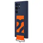 Аксессуары для смартфона Samsung Чехол для Galaxy S22 Ultra Silicone with Strap Cover EF-GS908TNEGRU