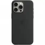 Аксессуары для смартфона Apple Чехол для iPhone 15 Pro Max Silicone Case with MagSafe - Black MT1M3ZM/A