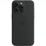 Аксессуары для смартфона Apple Чехол для iPhone 15 Pro Max Silicone Case with MagSafe - Black MT1M3ZM/A