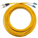 Оптический патч-корд АЗОП FC/UPC-LC/UPC SM 9/125 Duplex 3.0мм 5 м 17584