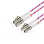 Оптический патч-корд АЗОП LC/UPC-LC/UPC MM OM4 50/125 Duplex 3.0мм 1 м 16903