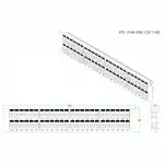 Патч-панель Hyperline PP3-19-48-8P8C-C5E-110D (48 портов, UTP, Cat. 5e)